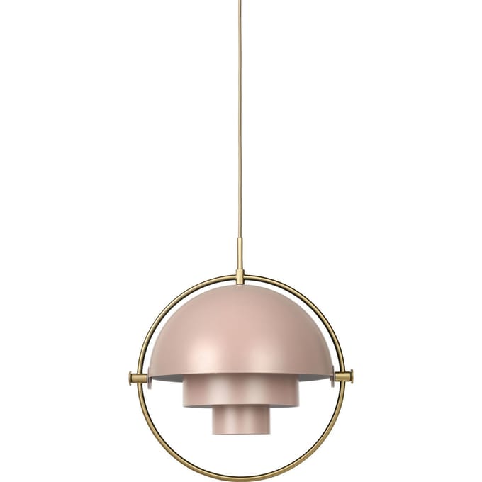 Gubi - Multi-Life hanglamp - rose dust - Ø 36 cm - brass - roze