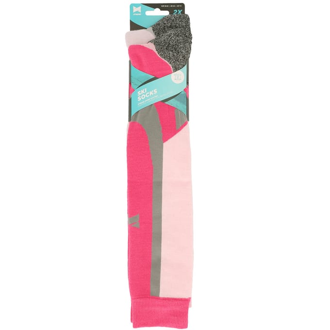 Skisokken Unisex - 2-Pack - Multi Roze - Maat 39/42
