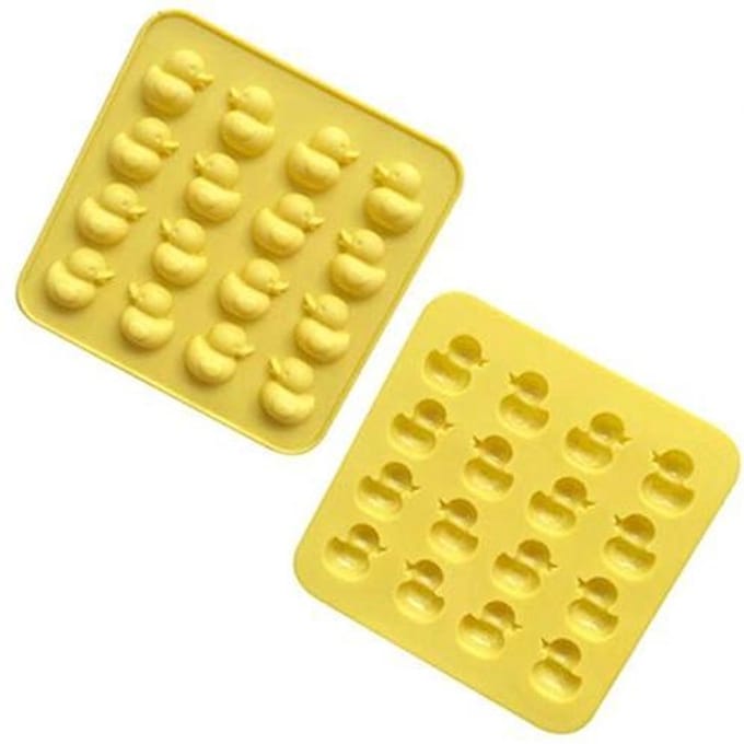 Eendjes vorm voor ijs - chocolade - zeep of krijg - Ducky Geel - Mal