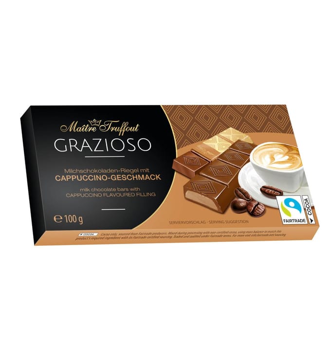 MaitreTruffout Chocolats Grazioso avec Garniture Cappuccino 100 g
