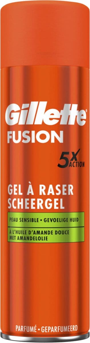 Gillette Fusion5 - Scheergel - Sensitive - Amandelolie - 200ml