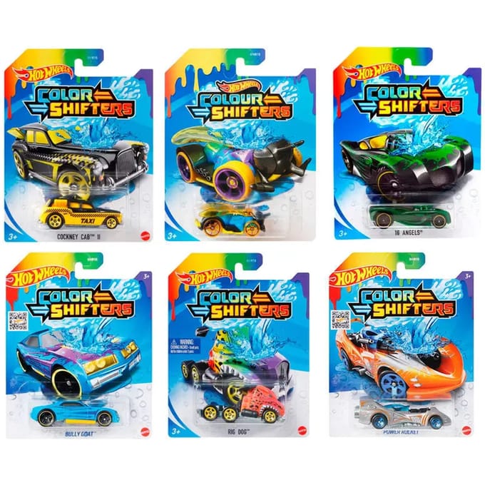 Hot Wheels Die Cast Color Changers 1:64 Auto Assorti
