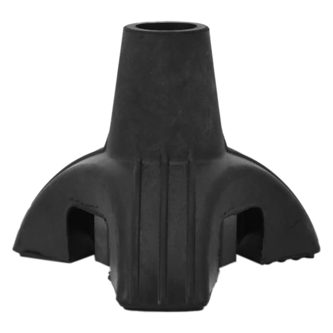 Embout de canne de marche de 19 mm en silicone souple antidérapant pour cannes pliantes black