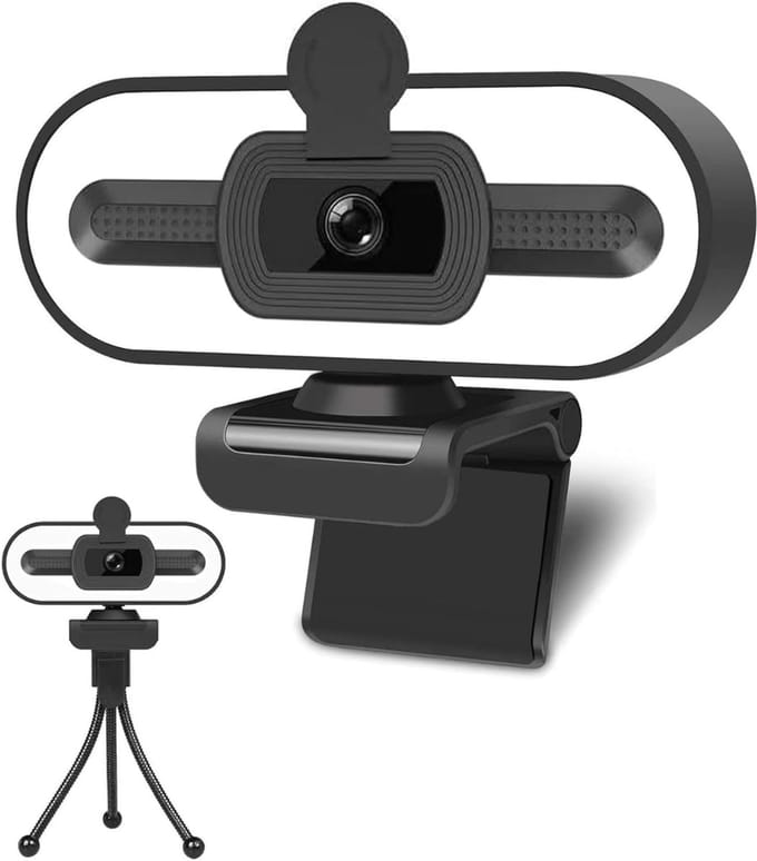 Webcam voor PC - Streaming Camera - 4K Kwaliteit - Zwart