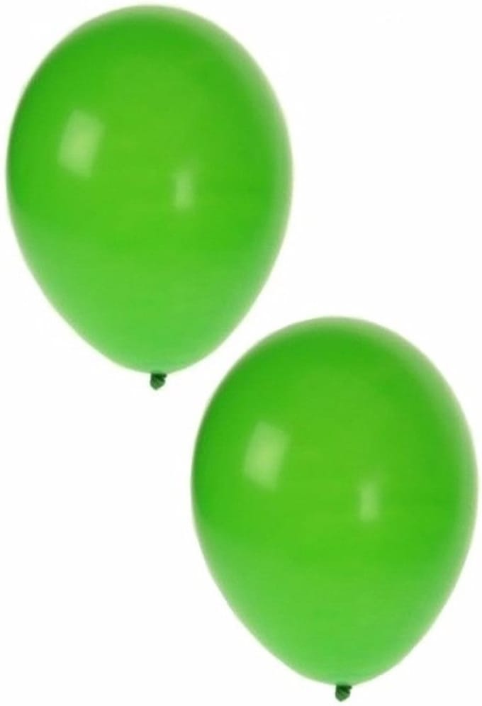Feest ballonnen - groen - 200x stuks - ca. 27 cm - verjaardag versiering