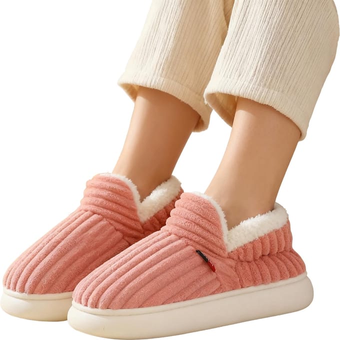 Zachte Dames Sloffen - Roze - Warm - Pantoffels - Maat 37