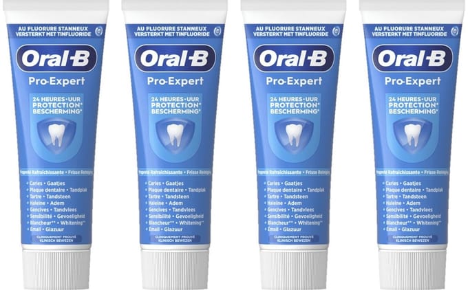 Oral-B Tandpasta Pro-Expert Intense Reiniging - 4 x 75 ml