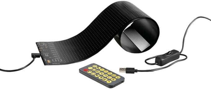 Slim LED-paneel, instelbaar LED-paneel – 1024 LED’s – 92 x 374 mm