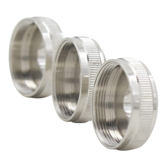 3 stks Trompet Sleutel Knop Zuiger Ventieldop Schroef Koperen Accessoires Deel white