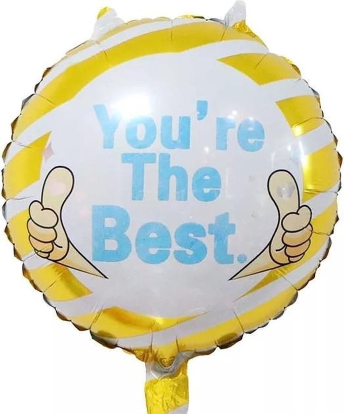 Folieballon youre the best, 40cm kindercrea