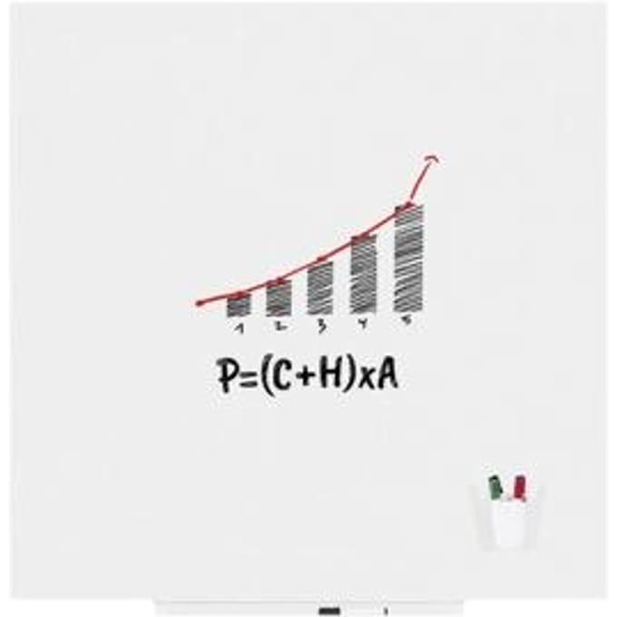 Rocada Skin Whiteboard 120x120 cm - Wit