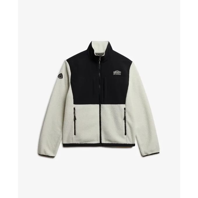 Superdry Hybrid Trekker Fleece Jas Beige M Man