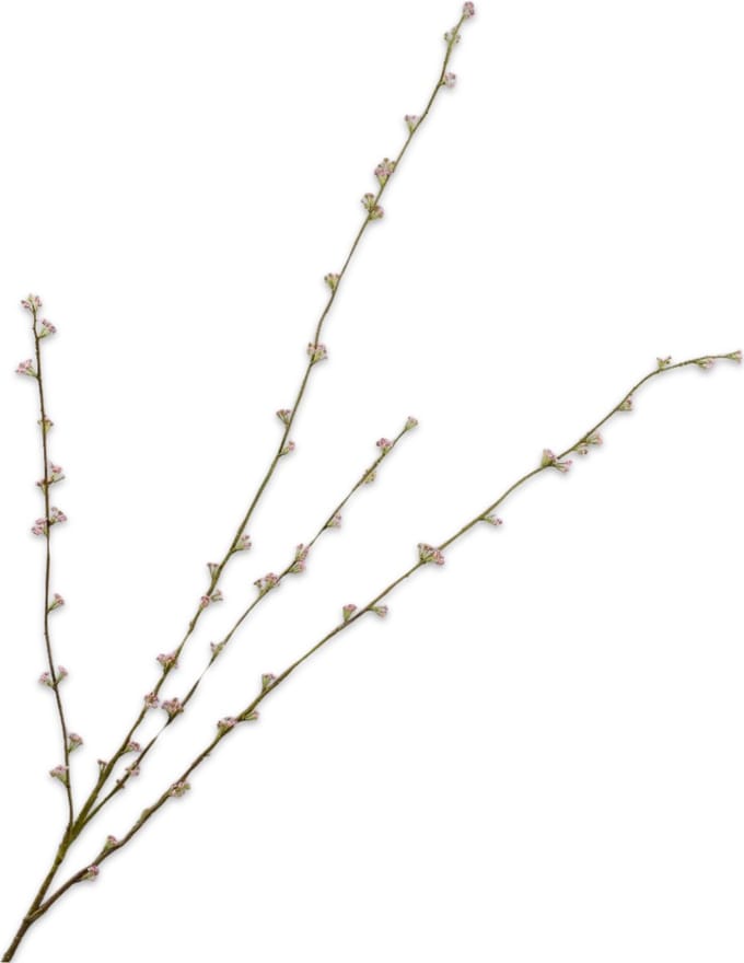 Silk-ka Kunstbloem-Zijden Bloemen Spirea Tak Roze 121 cm