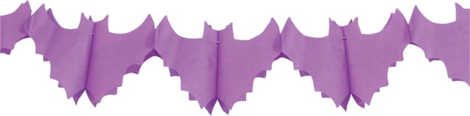 Fiestas Halloween/horror thema feestslinger - vleermuis - papier - 300 cm - griezelige vleermuis versiering