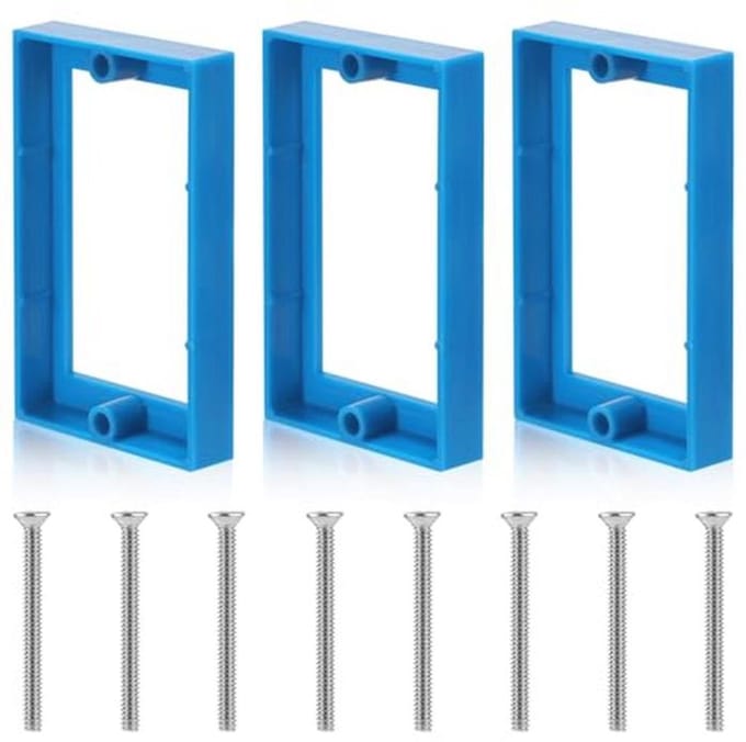 3x Elektrische Stopcontactverlengers - 1,3 cm Stopcontactdoosverlengers