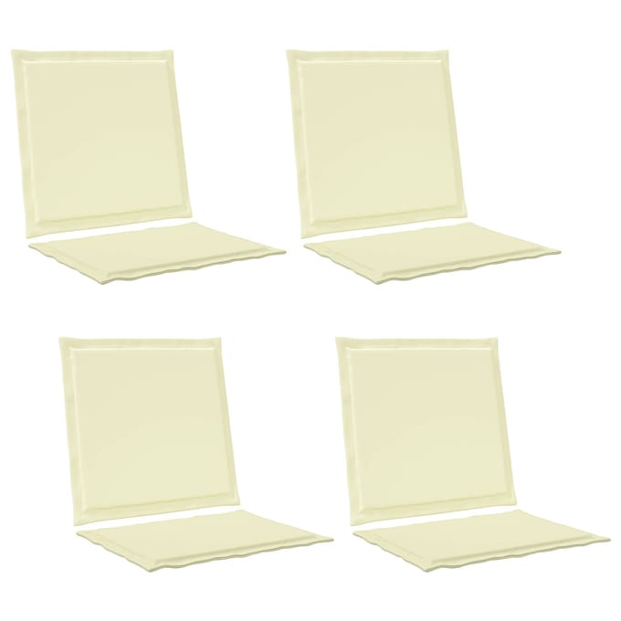 vidaXL - Zitkussen - en - Rugkussen - Polyester - Crèmekleurig - 47 - x - 45 - x - 2 - cm