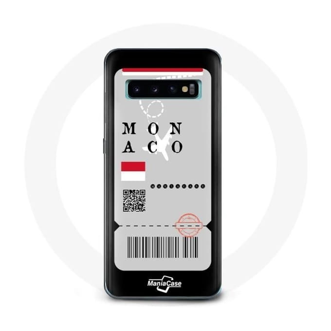 Hoesje voor Samsung Galaxy S10 Monaco vliegticket