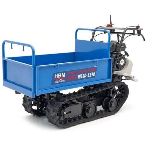 HBM Professionele 320 kg mini dumper op rupsbanden 196 cc - 6.5 PK
