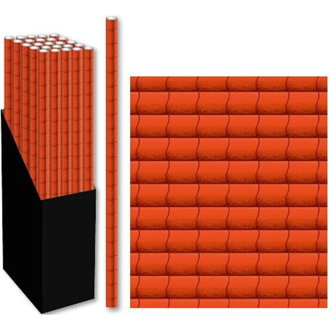 Cadeaupapier sinterklaas, formaat: 200 x 70 cm, dakpannen