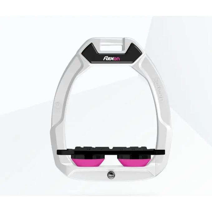Veiligheidseisen voor rijzwepen Plat Grip Wit/Zwart/Roze Flex-On Safe-On