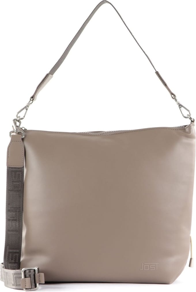 JOST Schoudertas Kaarina Zip Shoulder Bag Taupe Bruine