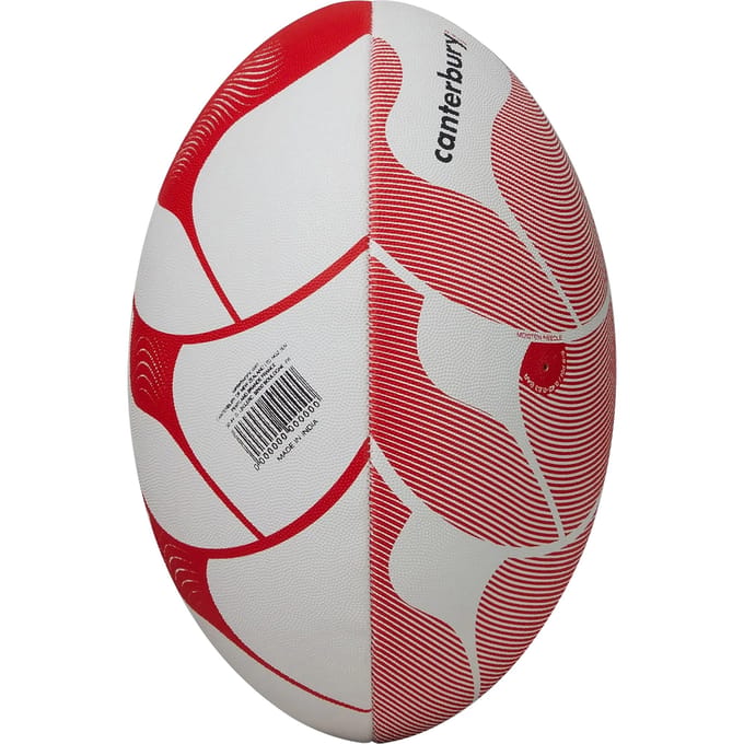 Canterbury Thrillseeker Rugbybal Spelen (Wit/rood)