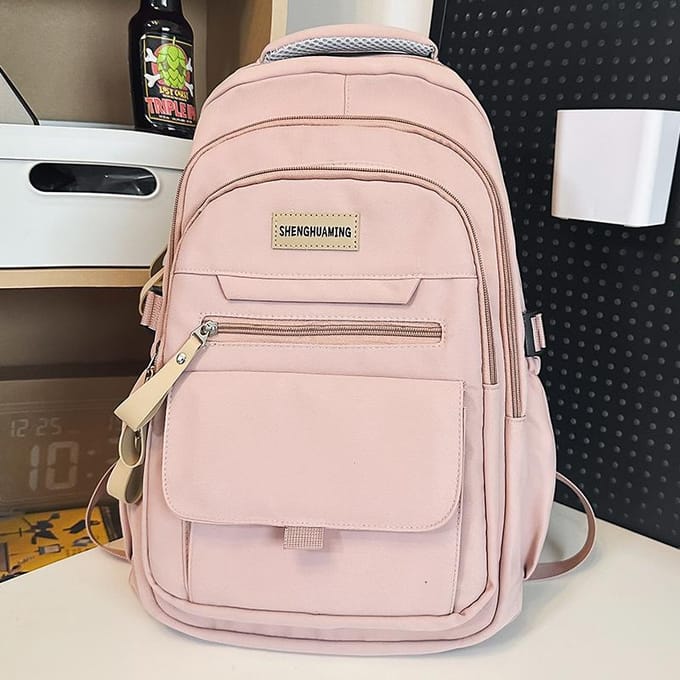 Cartable Enfants École Primaire Filles Étudiants Collège Lycéens Étudiants Collège Sac à Dos Multi-Couches black