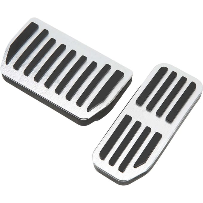 Rem Gaspedaal Set Antislip Aluminiumlegering Vervanging voor Jaguar F E I PACE XE XF white