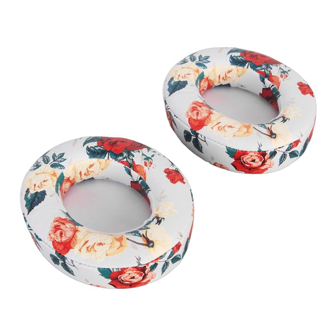 Vervangende Oorkussens Professioneel Zacht Eiwitleer Geluidsdicht Memory Foam Print Oorkussens voor Studio 2 Studio 3 wit