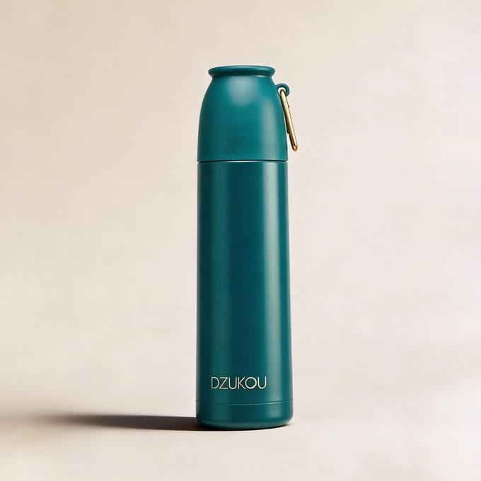 Dzukou Umium - Thermosfles - RVS - 500 ml - Groen - Lekvrij