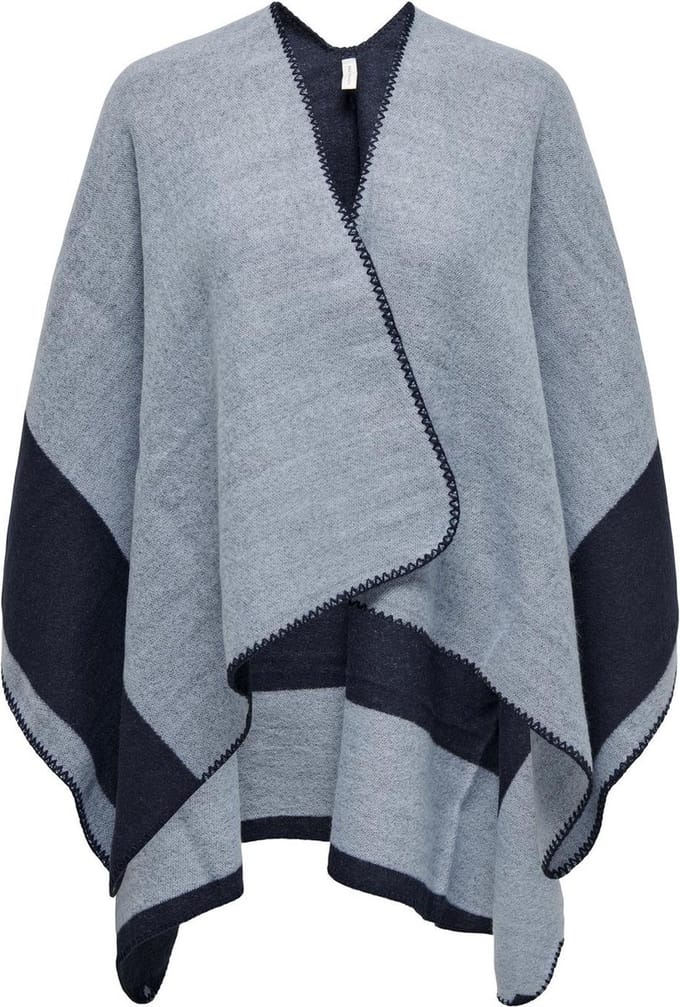 Only Carmakoma Carverika Poncho Blauw