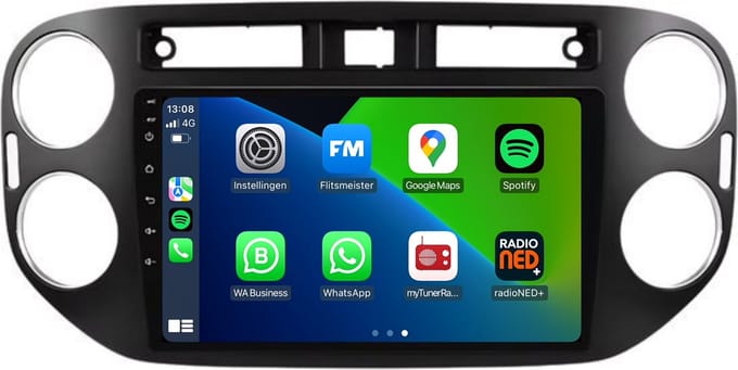 CarPlay autoradio geschikt voor Volkswagen Tiguan | 2007 t/m 2015 | Android 13 | Draadloos Apple CarPlay & Android Auto | 2GB + 32GB | 8-Core processor | Davilon | 2025 model | 2007 2008 2009 2010 2011 2012 2013 2014 2015 | Bluetooth & Wifi