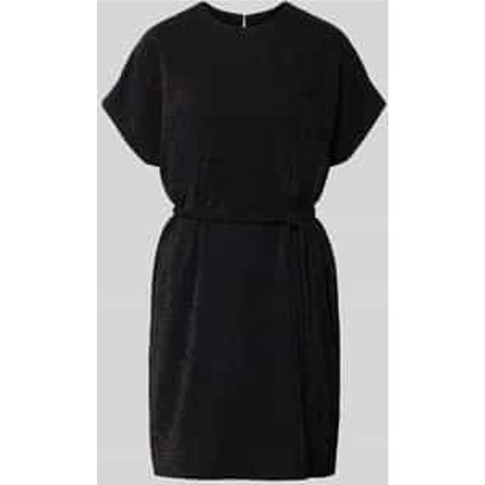 Oversized jurk met strikceintuur, model 'SANDRA'