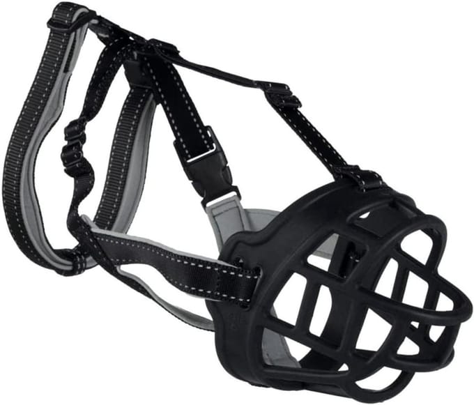 Honden Muilkorf - Snuit Flex - Veilig Trainen - Ergonomische Pasvorm - Maat M - Zwart