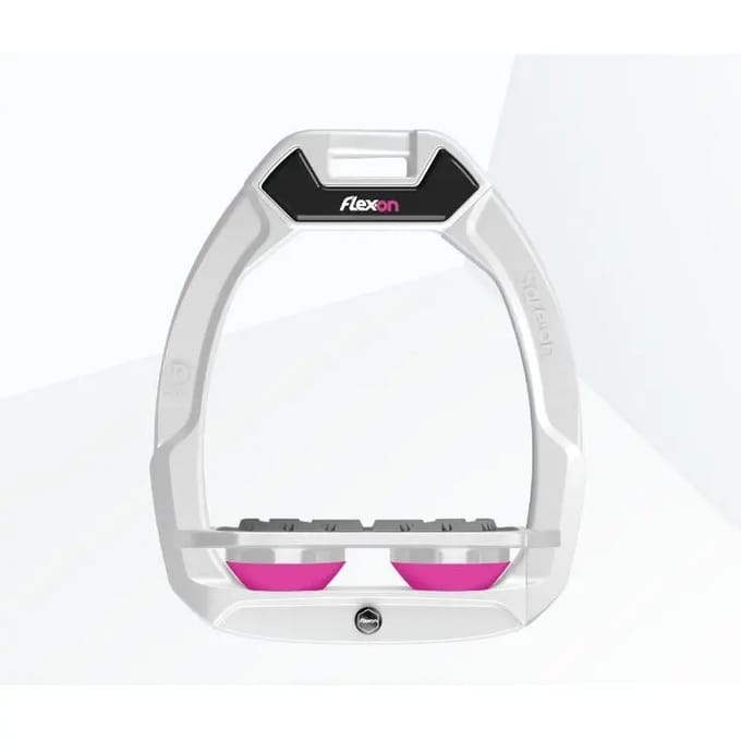 Veiligheidsstijgers Plat Grip Wit/Grijs/Roze Flex-On Safe-On