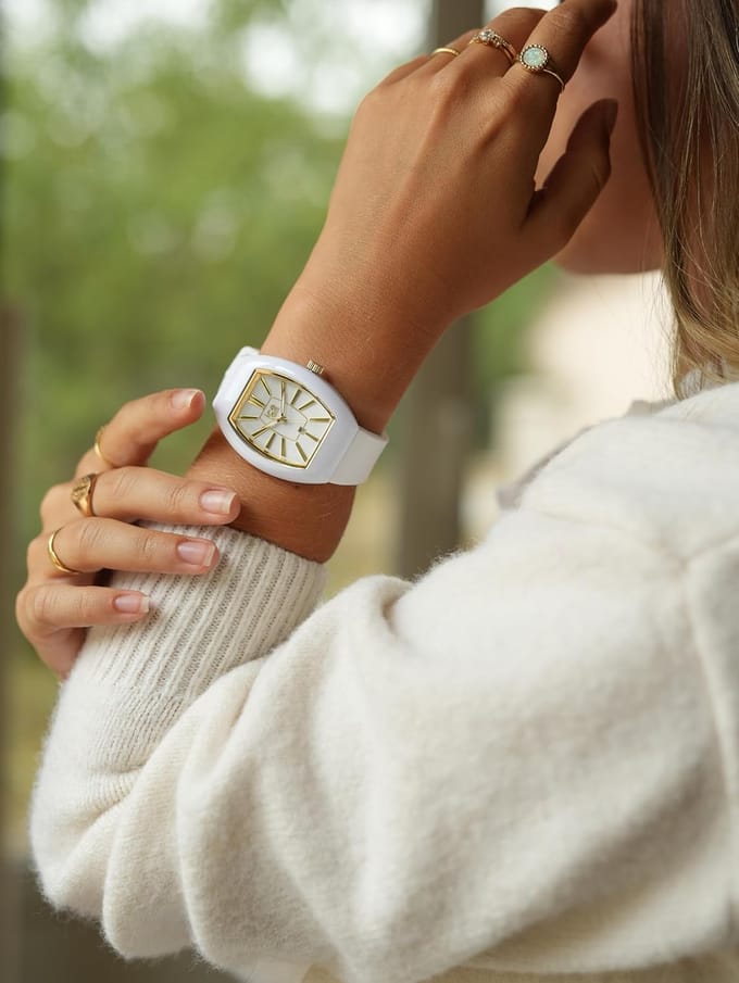 Ice Watch Ice Boliday - Dome - Wit Gouden Dameshorloge 024034