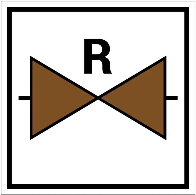 Rioolafsluiter bord | gecoat dibond materiaal | 15 x 15 cm
