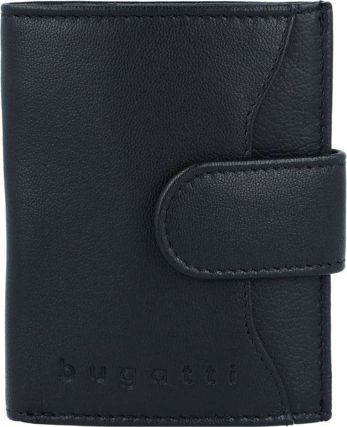 Bugatti Secure Smart Wallet RFID Leather 8 cm - Jongens - Staand formaat - schwarz