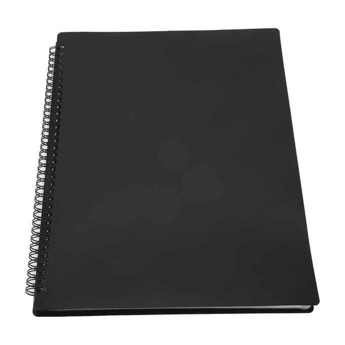 Muziekpartituurmap A4 2 pagina's 20 blad capaciteit plastic voor archief thuis school kantoor FB-02 black