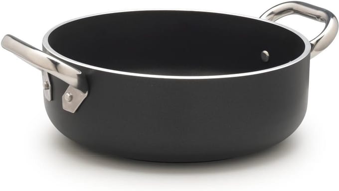 Aluminium Koekenpan - Dikke Bodem (5 mm) - Geschikt voor Alle Warmtebronnen