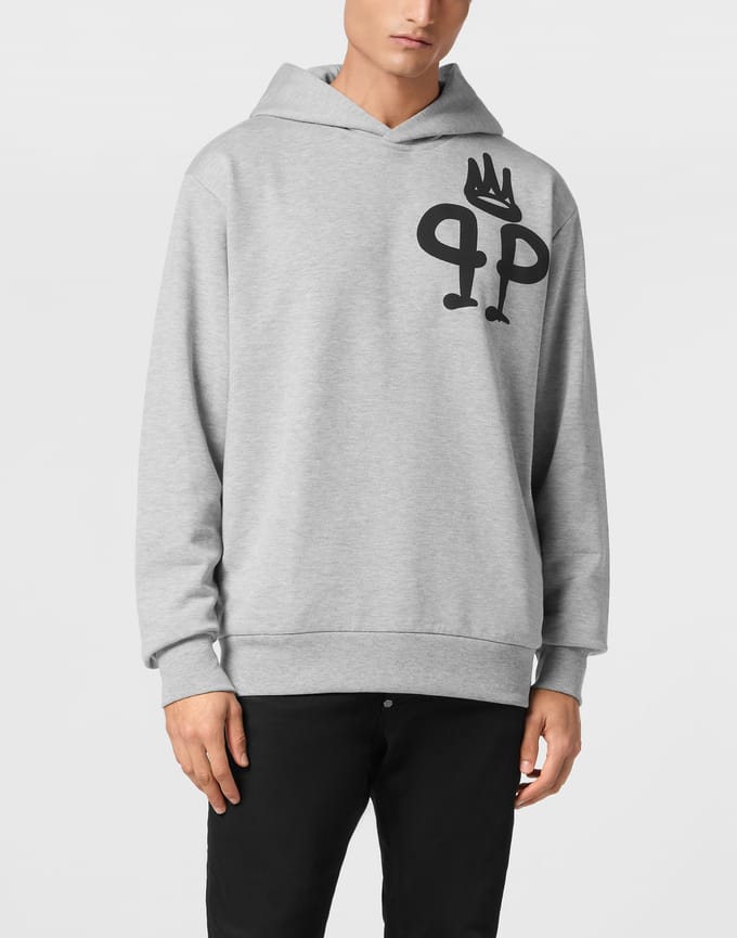 Sweatshirt Met Capuchon King Plein