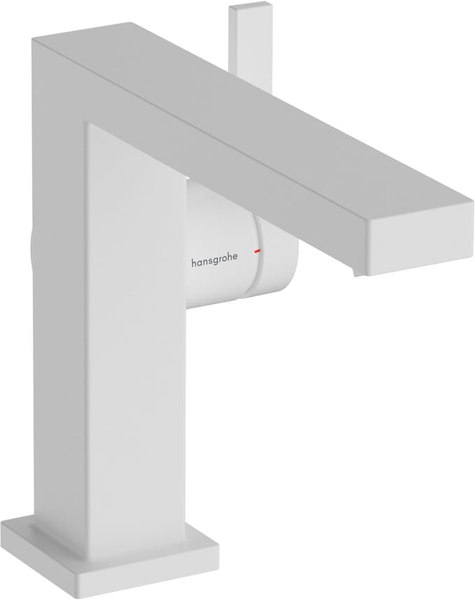 hansgrohe Tecturis E ééngreeps wastafelkraan 110 Fine CoolStart zonder waste mat wit