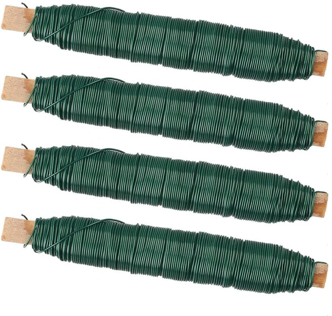4 Rollen Groen Bloemen Binddraad - Flexibel Voor Bloemschikken en Knutselen