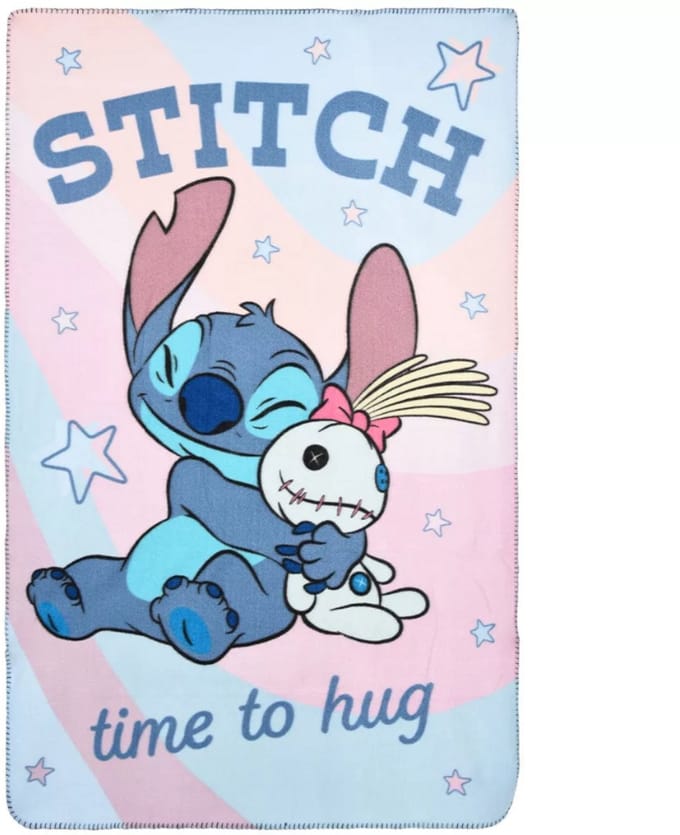 Stitch Time To Hug fleece deken 100 x 150 cm