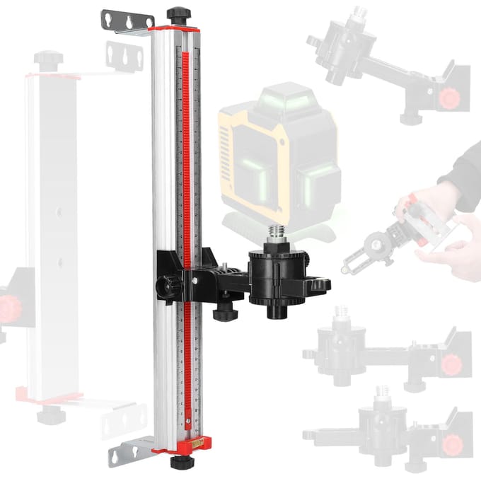 Stabiele montage Aluminium constructie Verstelbare laserniveaubeugel Laserniveauaccessoire 400mm