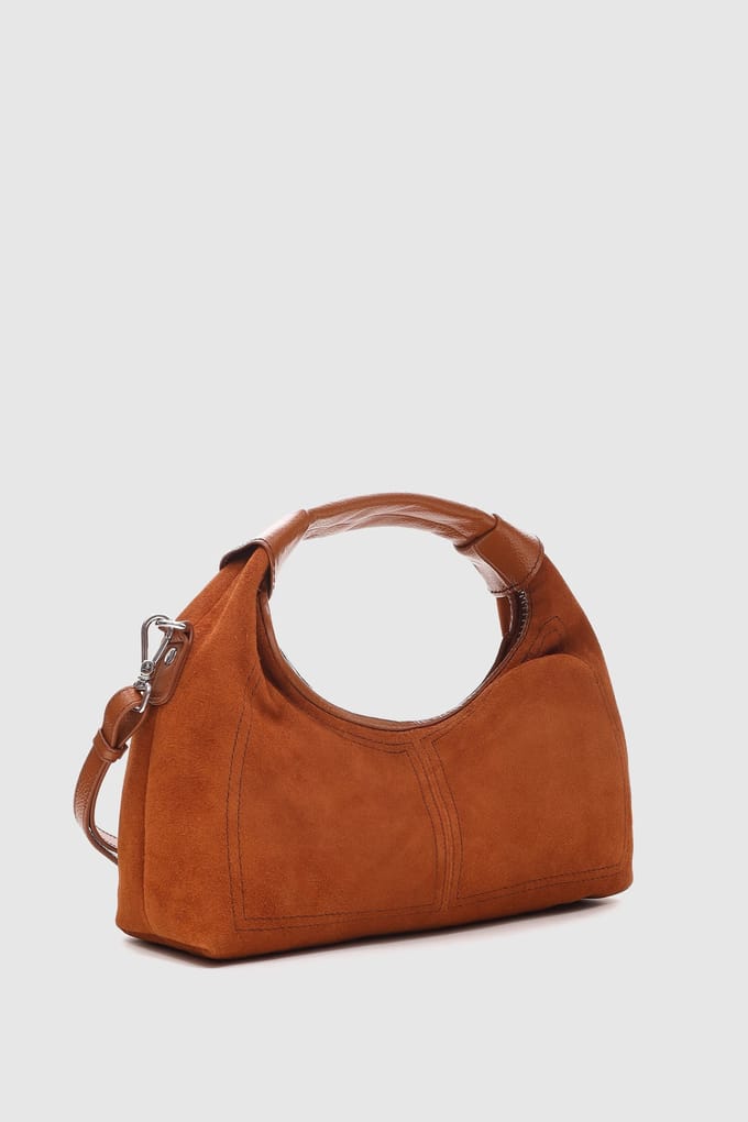 Núnoo Dandy Suede Pecan Brown Taglia: OS | Borse a mano Outlet | Donna | Marrone