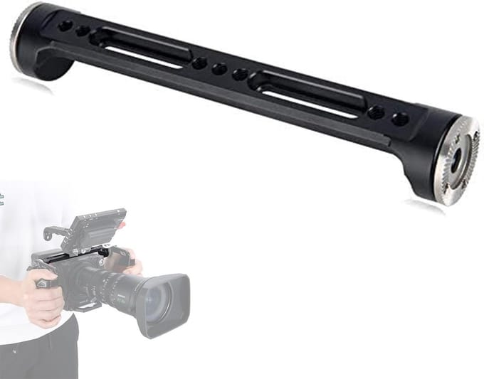 NATO Rail met Dual Rosette Mount Adapter voor Handgrepen en Camera Shoulder Rig Accessoires