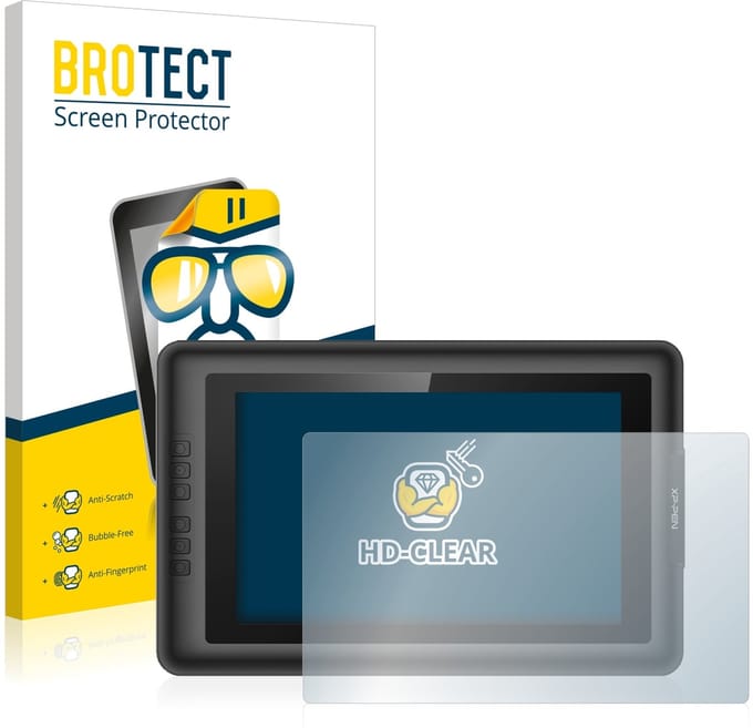 BROTECT - Screenprotector voor XP-Pen Artist 13.3 - Folie Beschermfolie transparant