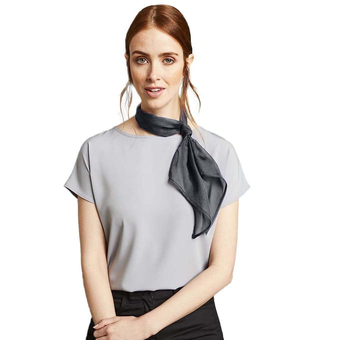 Premier Dames/vrouwenwerk Chiffon Formele Sjaal (Staal)
