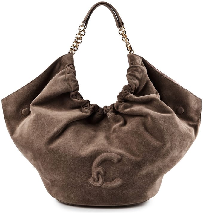 Coccinelle Smash Suede Bim - Schoudertas 35 cm (warm taupe)